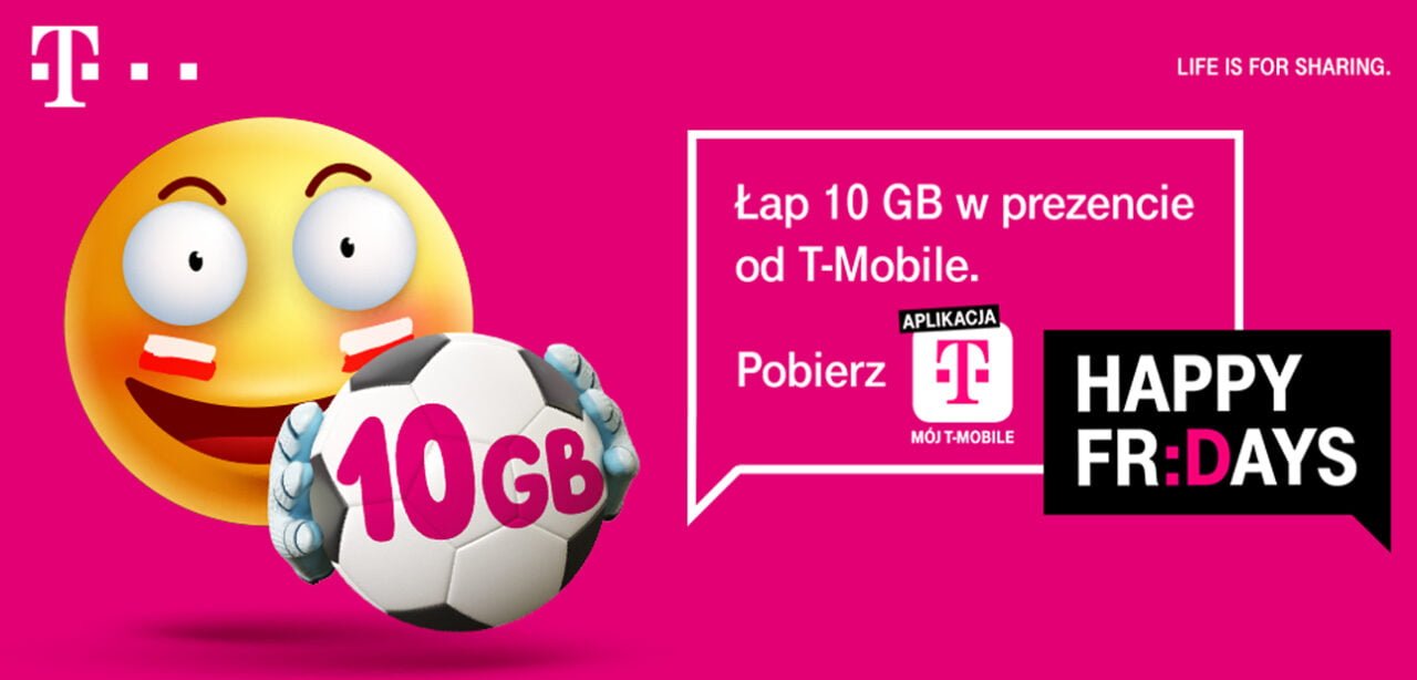 T-Mobile  happy fridays darmowe 10 GB