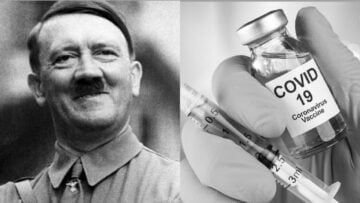 Adolf Hitler z polskim certyfikatem COVID