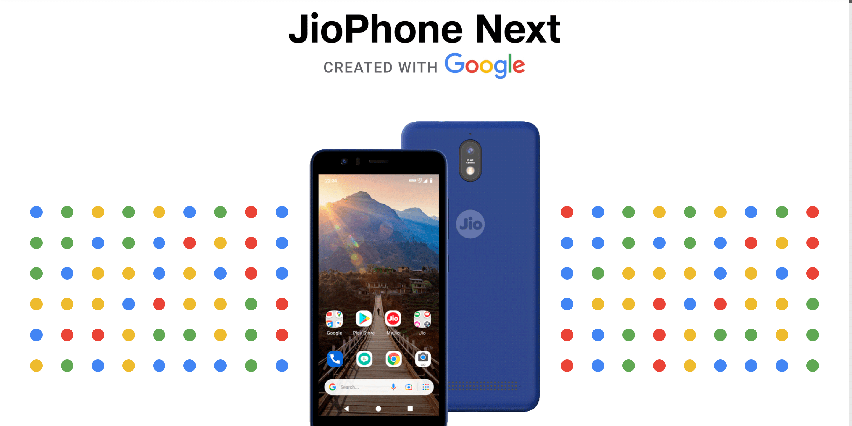 jiophone next specyfikacja google cena wyglad