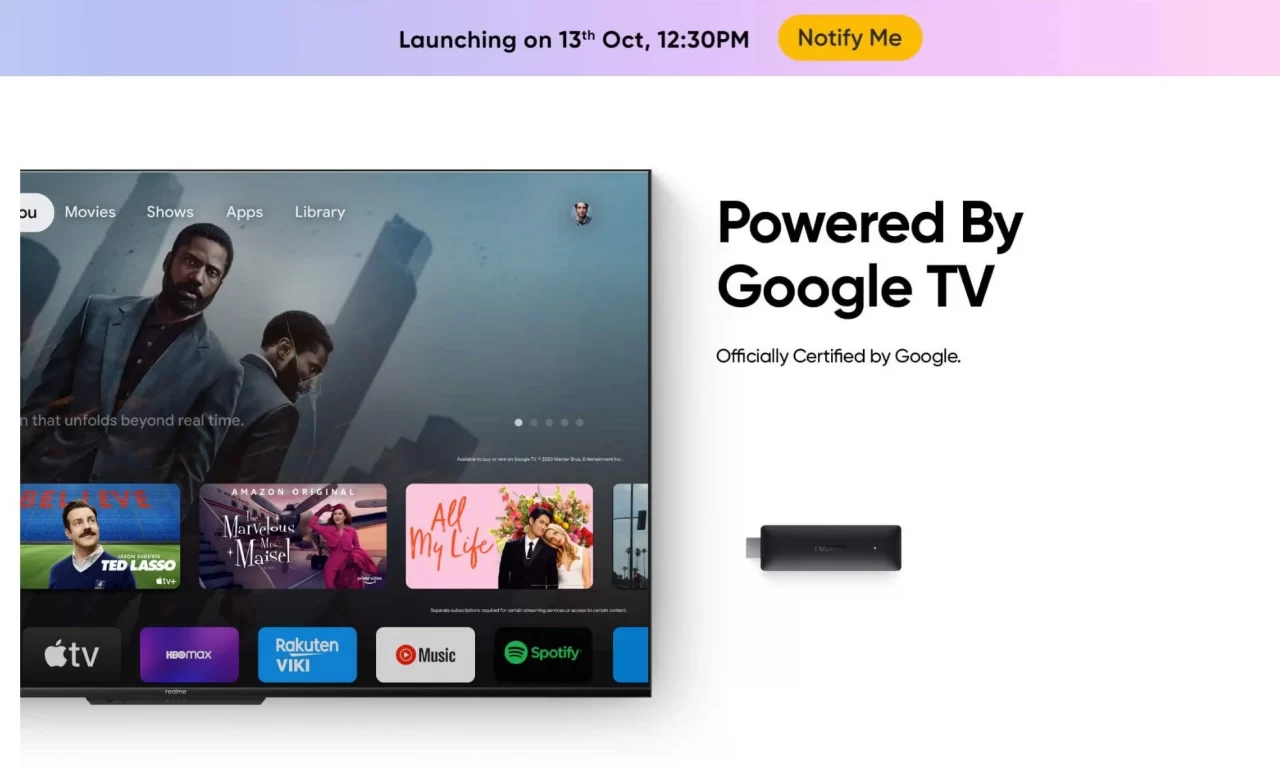 realme tv stick google tv specyfikacja wyglad