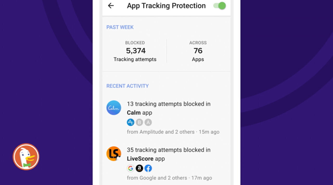 DuckDuckGo App Tracking Protection