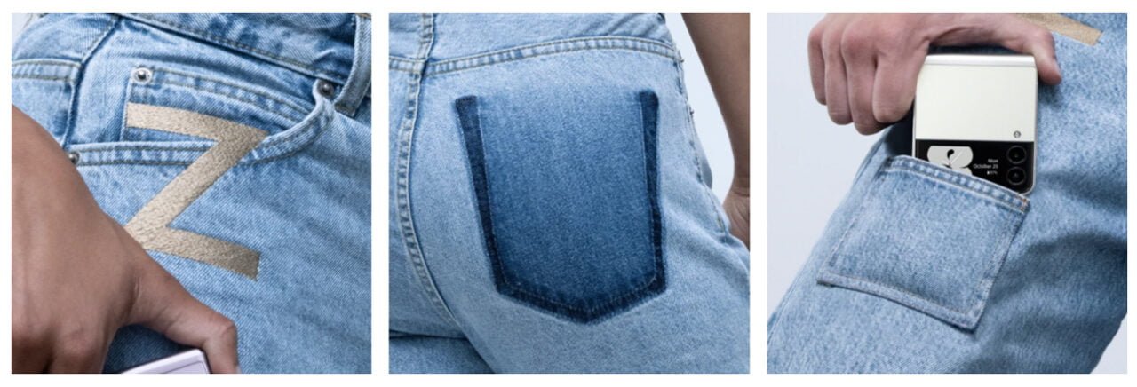 Z Flip Pocket Denim Samsung spodnie
