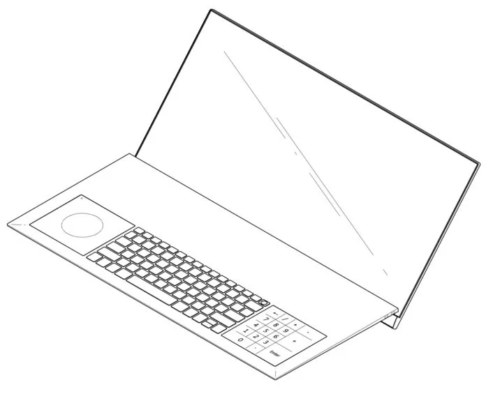 Laptop LG z dwoma touchpadami