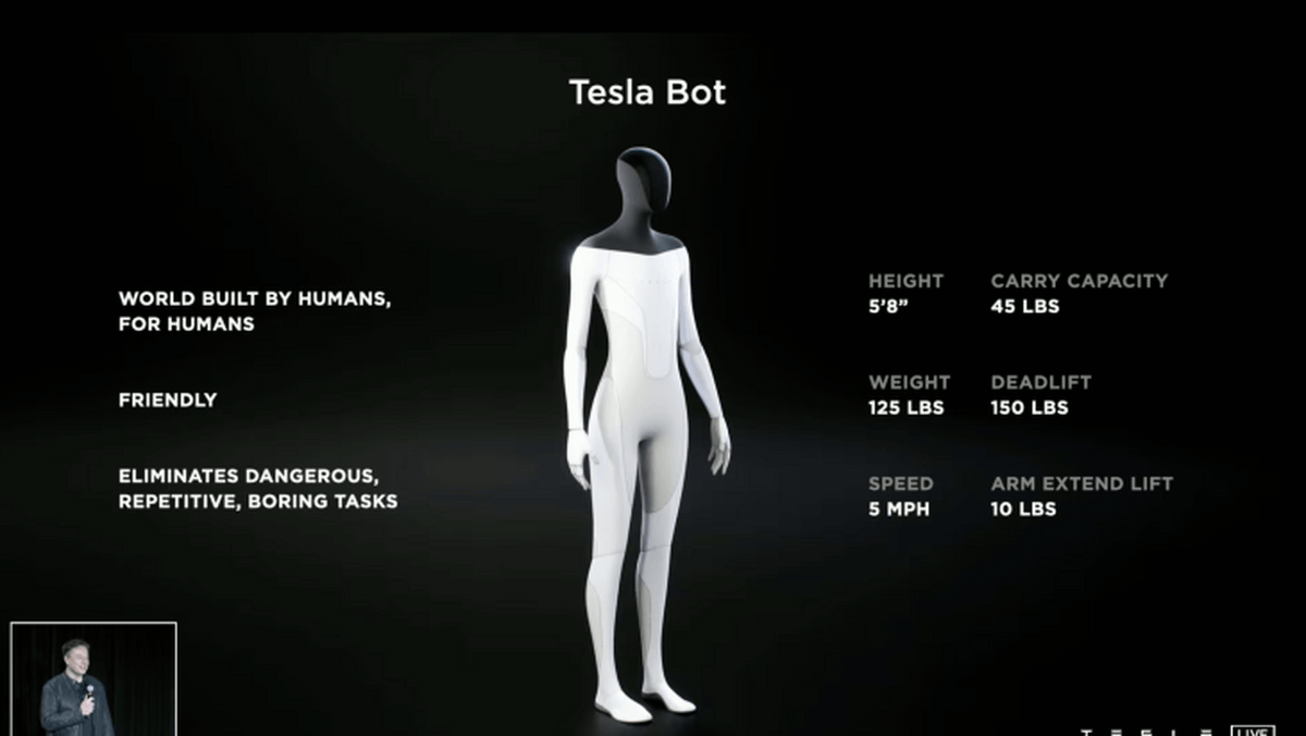 Robot Tesli zapowiedziany przez Elona Muska