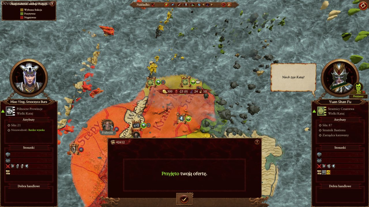 Total War: Warhammer III negocjacje