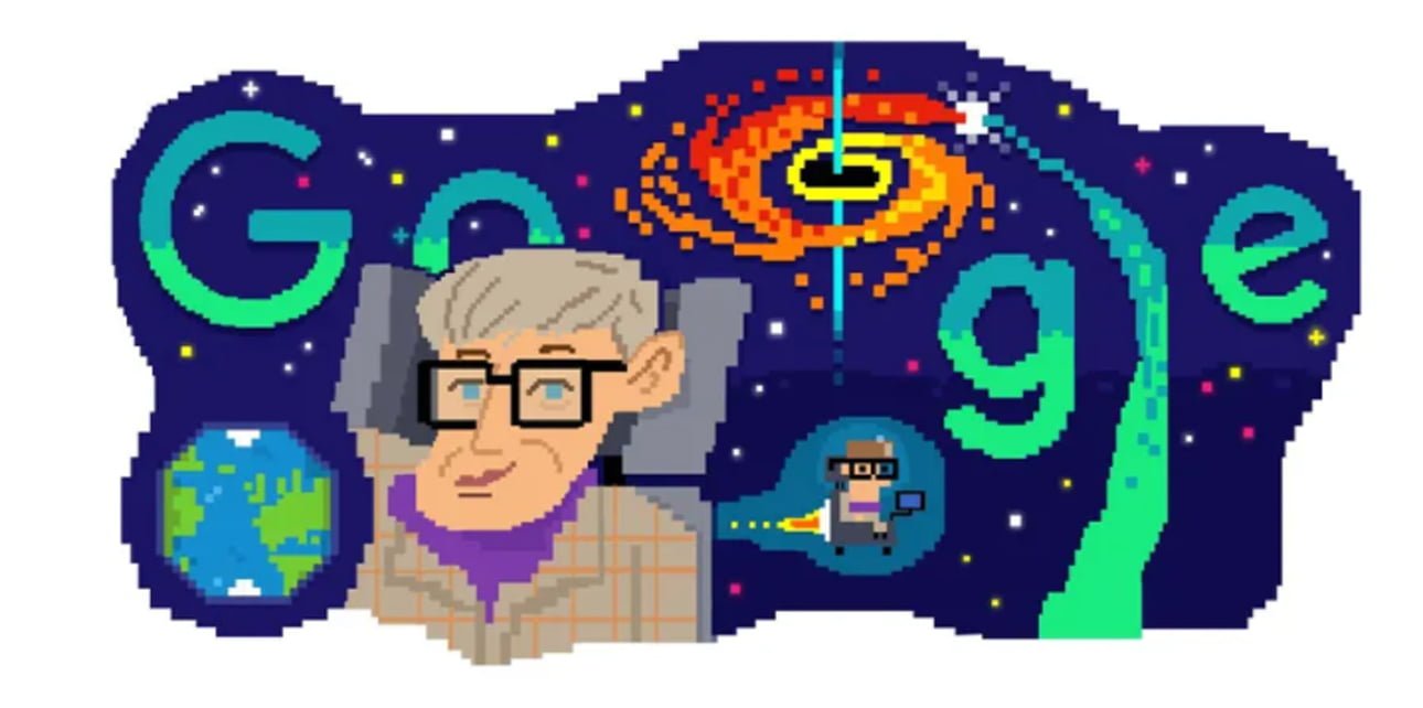 Stephen Hawking Google Doodle