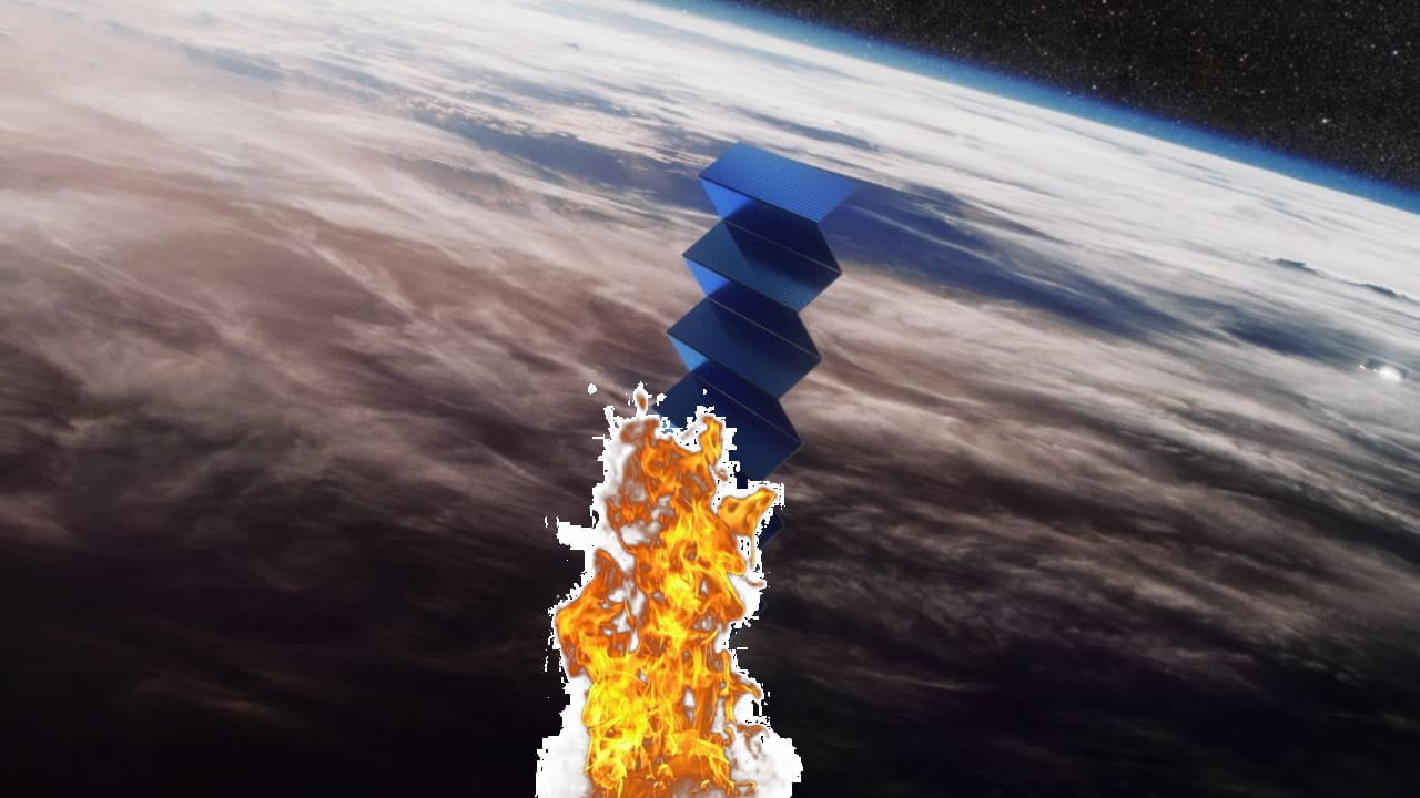 Burza geomagnetyczna zniszczyła satelity Starlnik