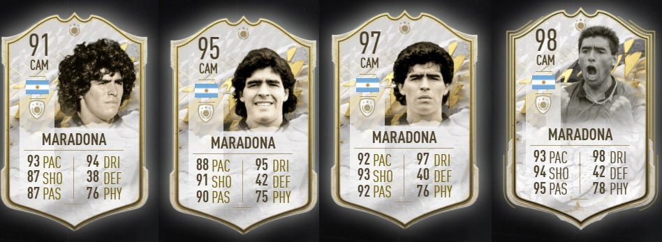 Karty Diego Maradony w FIFA 22