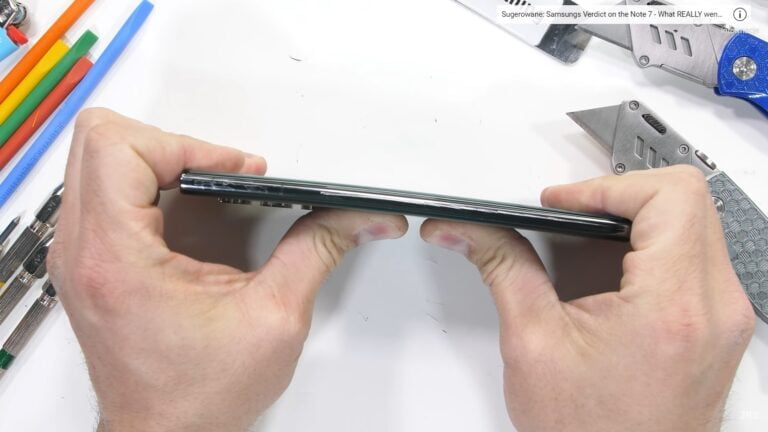 Samsung Galaxy S22 Ultra test wytrzymałości