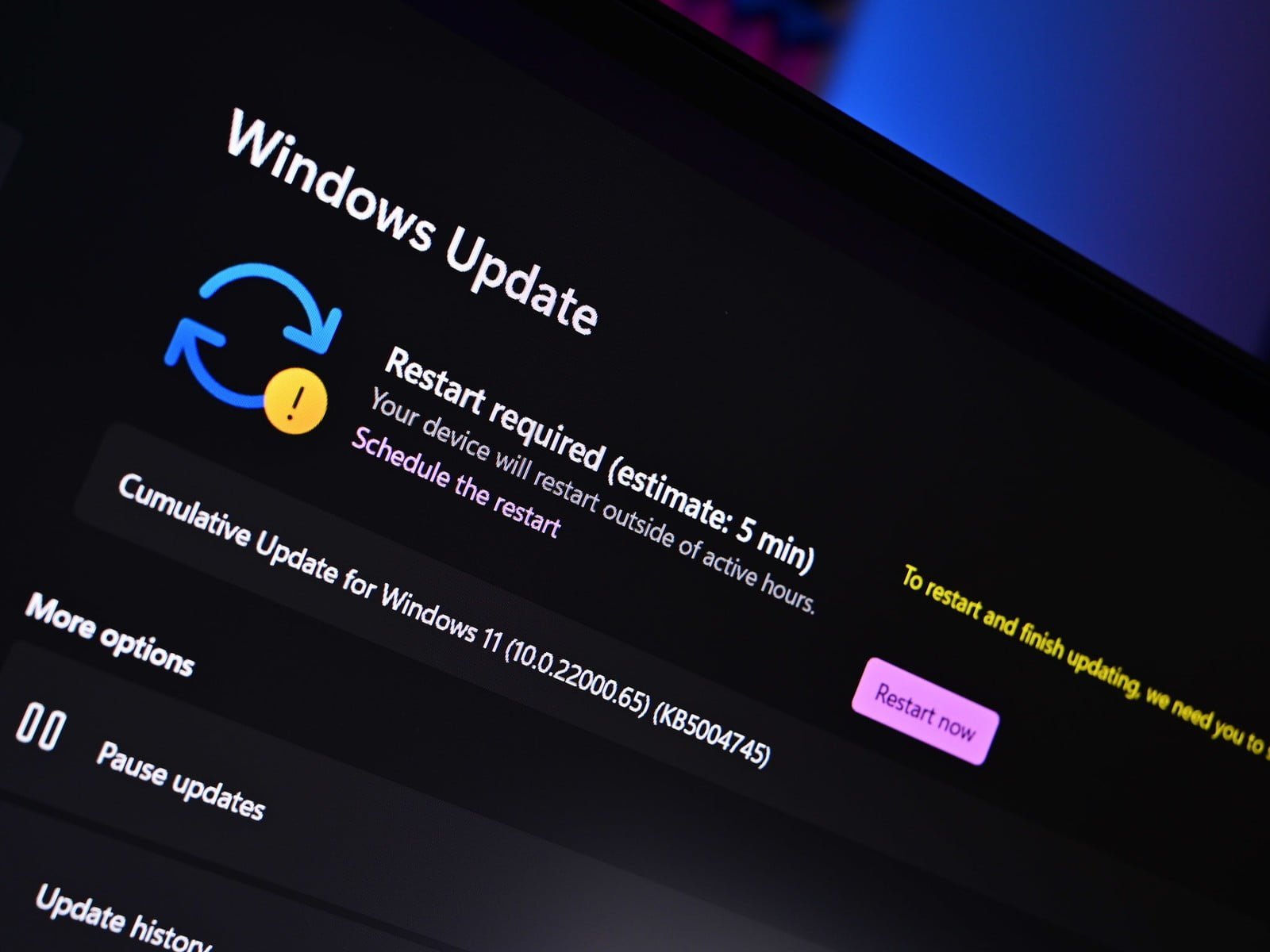 windows update problem z aktualizacją