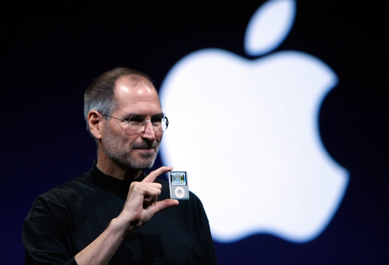 Steve Jobs podczas konferencji Apple