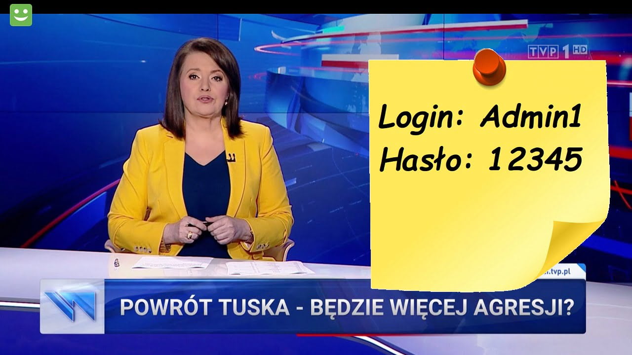 Hasło TVP Info pokazane w Wiadomościach