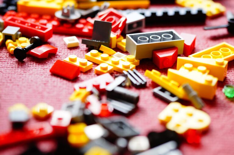 klawiatura mechaniczna Lego plastikowe klocki