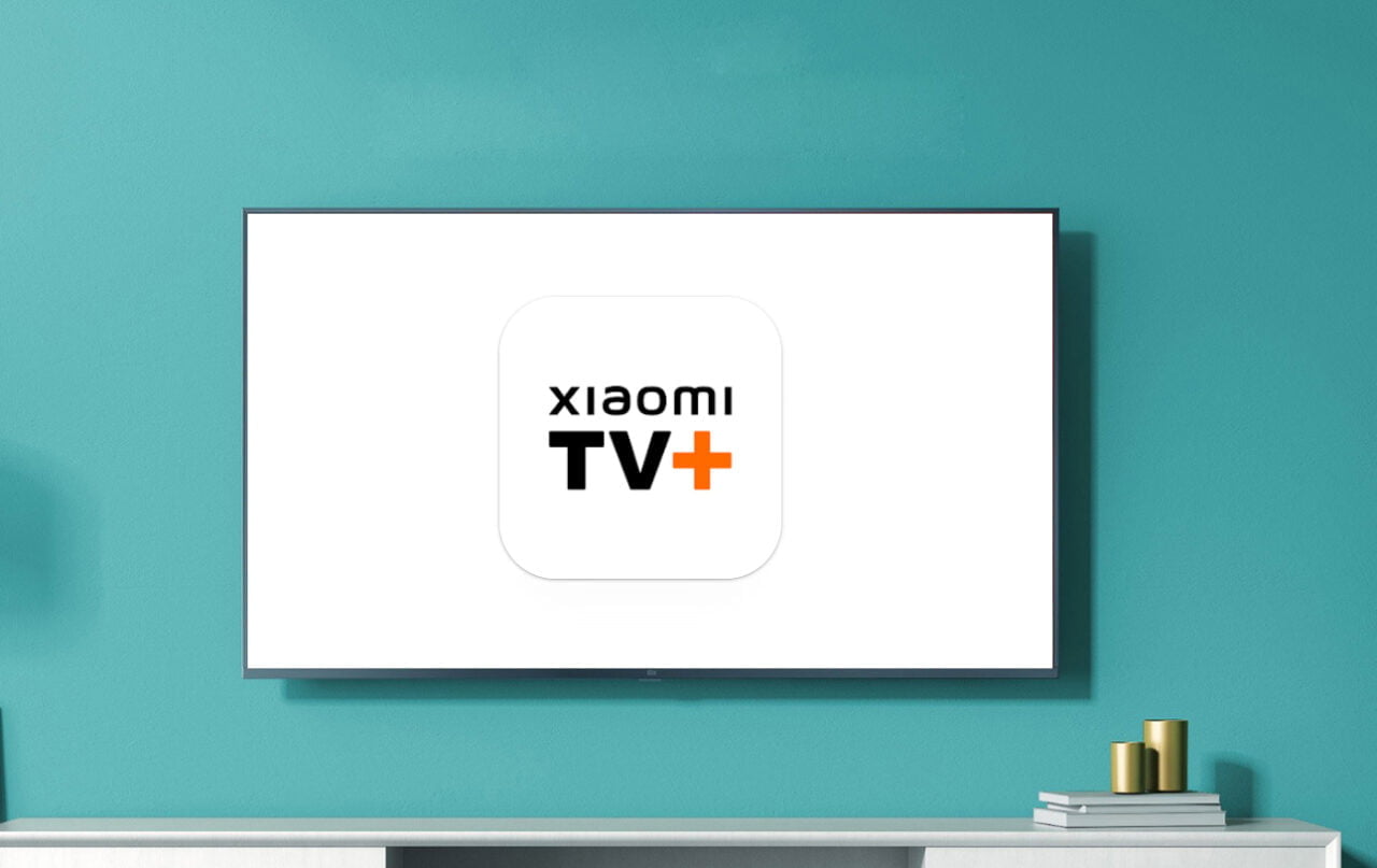 telewizor Xiaomi z ikoną aplikacji Xiaomi TV+