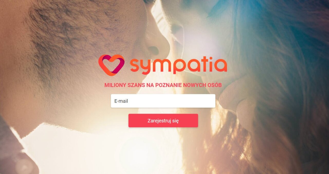 Ekran logowania internetowej aplikacji Sympatia