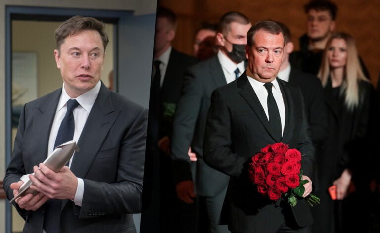 Elon Musk Dmitrij Miedwiediew