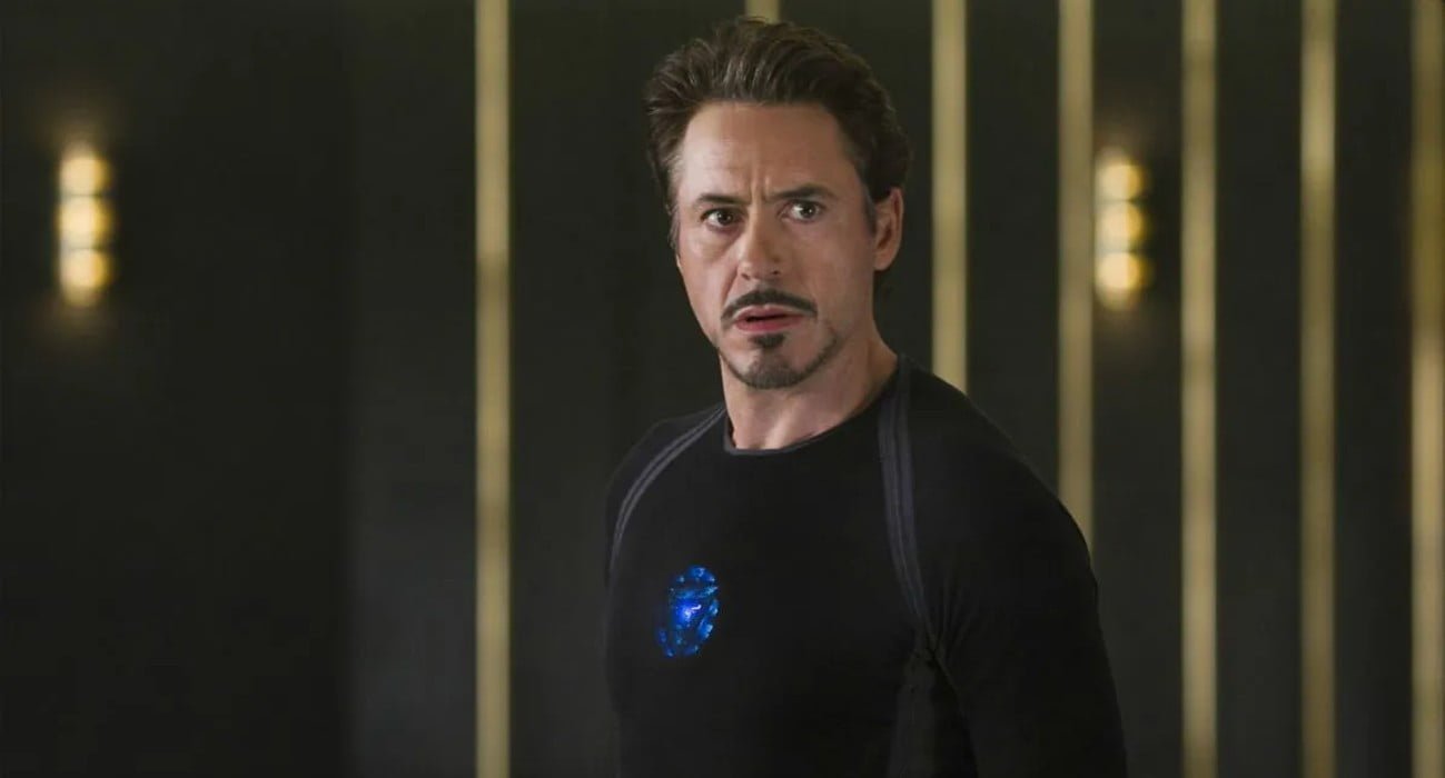 Robert Downey Jr filmy Marvela Iron Man