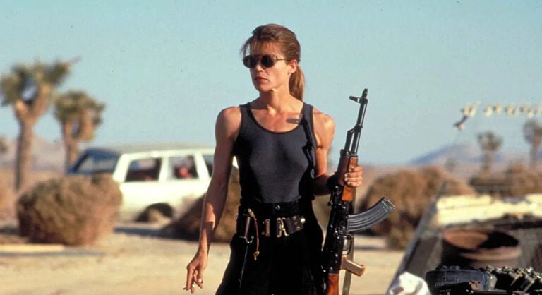 Sarah Connor ujęcie z filmu Terminator 2