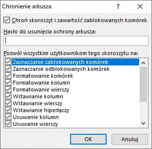 Chronienie arkusza w Excelu opcje Fot Android com pl Bartosz Szczygielski