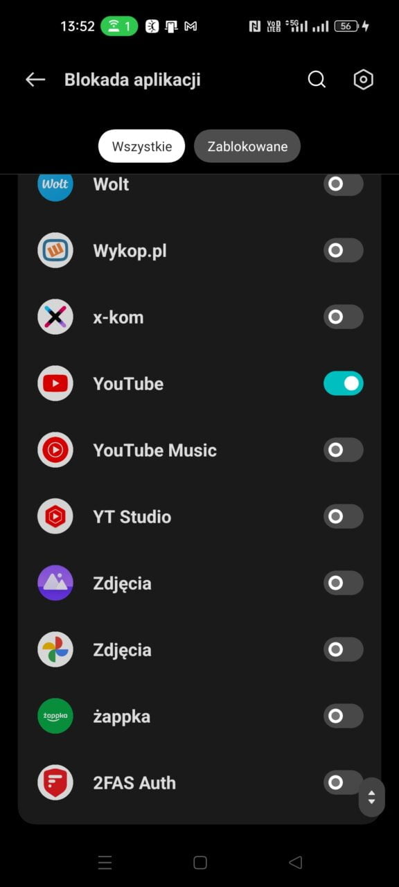 android blokowanie youtube 4