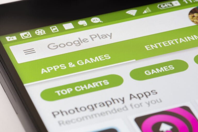 Google Play Store smartfon aplikacje