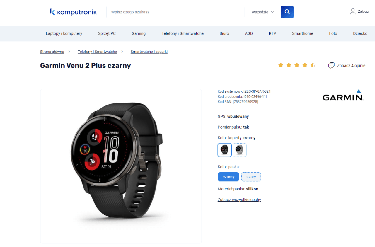 Dobry smartwatch w przyzwoitej cenie – oto Garmin Venu 2 Plus