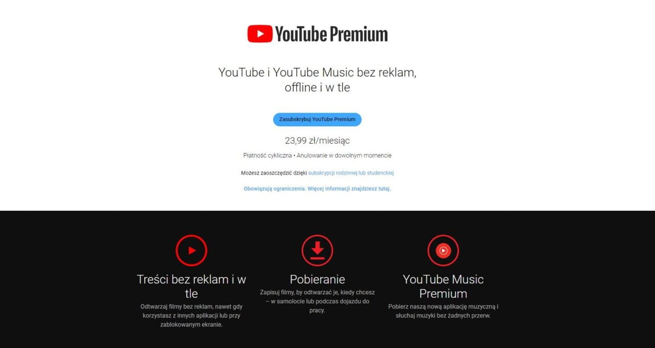 jak wylaczyc YouTube Premium