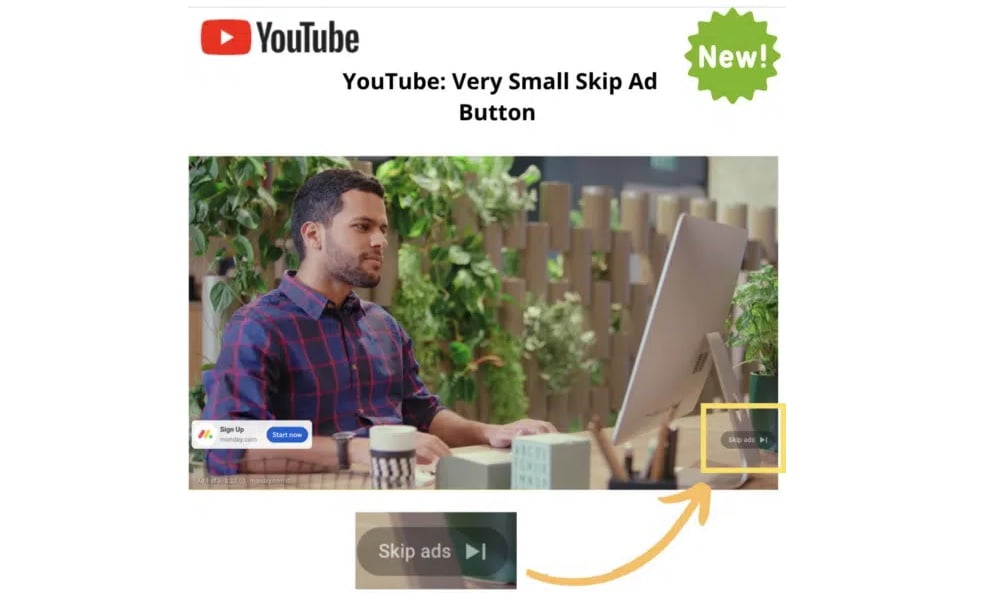 YouTube pomijanie reklam nowe