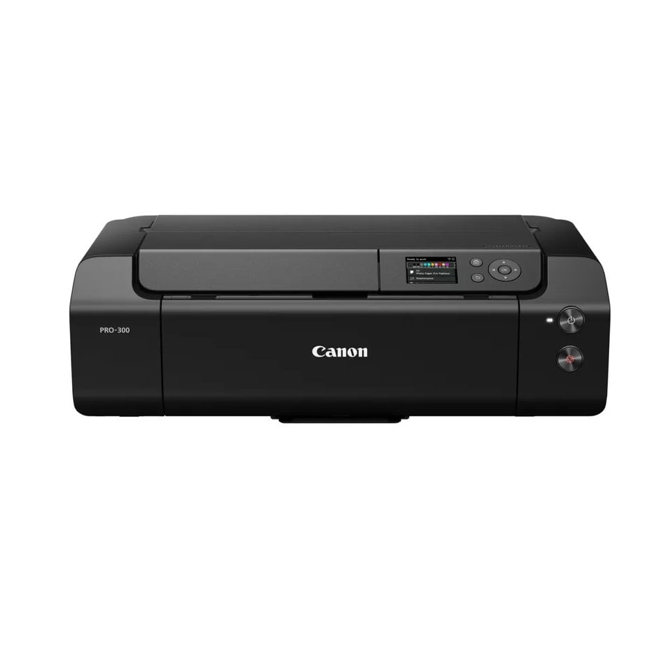 czarna drukarka canon imageprograf pro-300