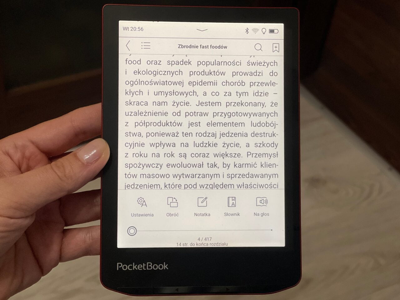 czytniki e-booków recenzja pocketbook verse pro beletrystyka