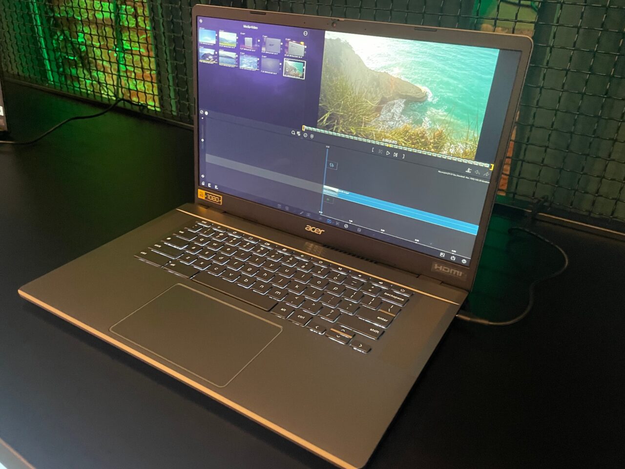 acer chromebook plus laptop obróbka wideo