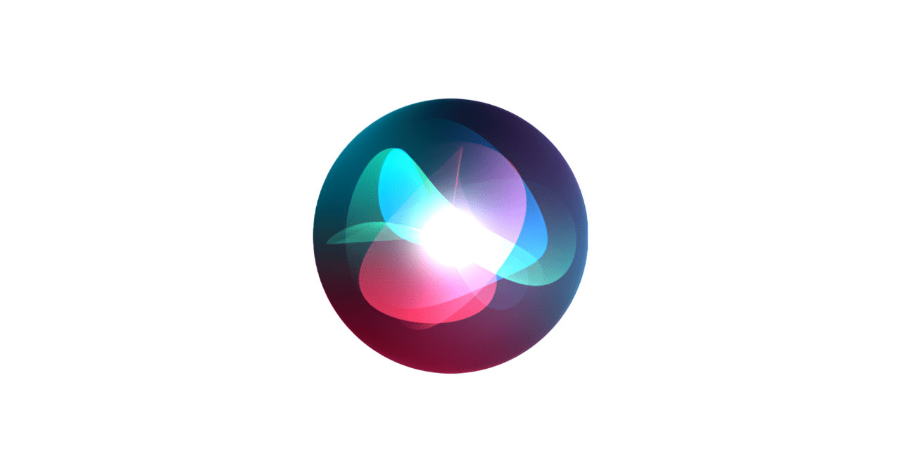 Logo Siri — asystenta głosowego w urządzeniach Apple na białym tle