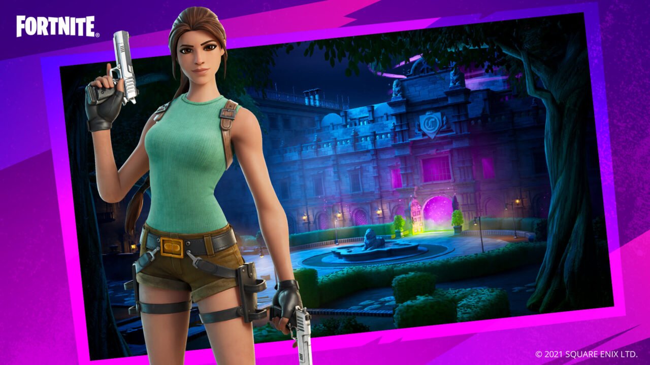 Lara Croft - postać z gry Tomb Raider, dostępna w Fortnite