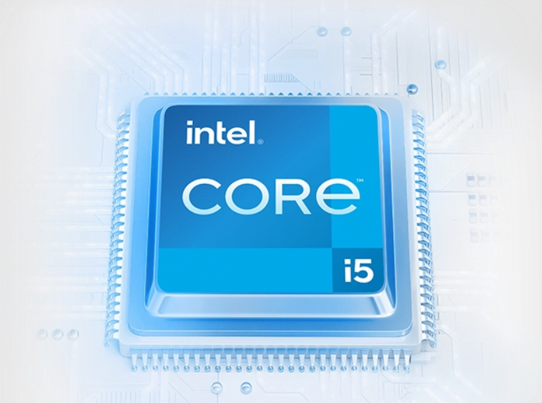 Procesor Intel Core i5 na białym tle