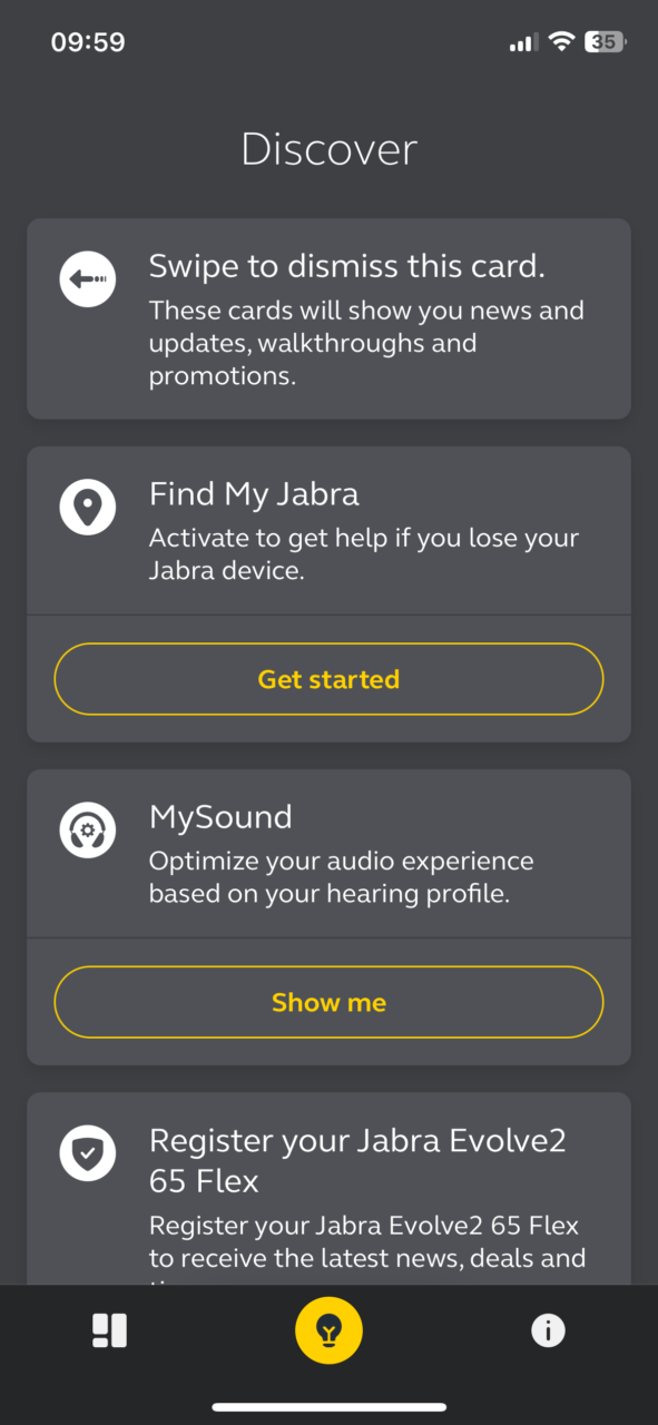 Recenzja Jabra Evolve2 65 Flex aplikacja jabra sound+