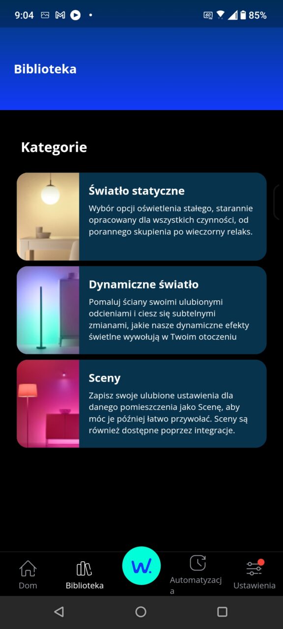 Recenzja Wiz Smart Bulb.  Aplikacja WiZ Connected. Inteligentne oświetlenie. Smart home