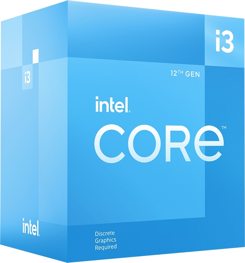 Opakowanie procesora Intel Core i3 12. generacji.