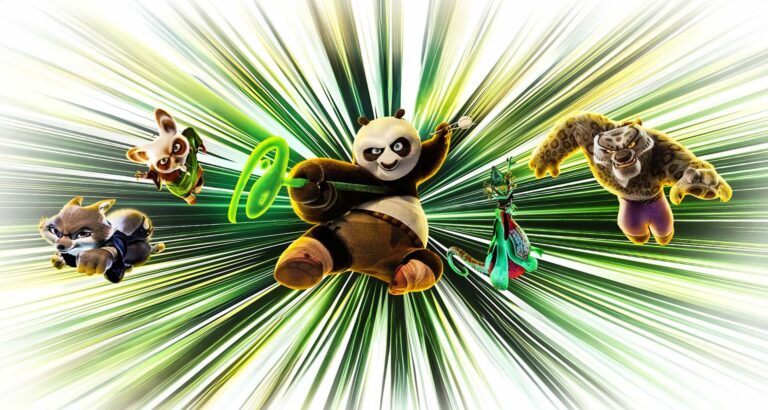 Plakat promujący film Kung Fu Panda 4