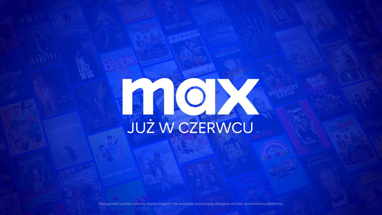 Plansza informująca kiedy Max w Polsce będzie dostępne