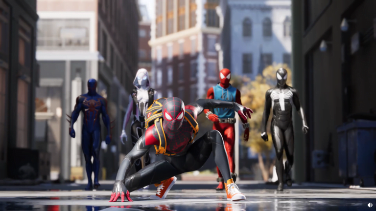 Kadr ze zwiastuna gry Spider-Man The Great Web