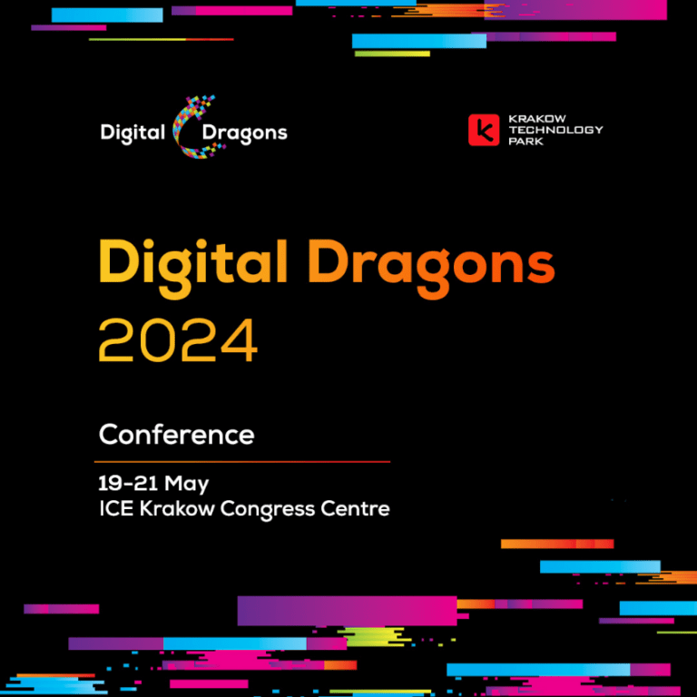 Legal Summit gdzie poruszana będzie kwestia prawo autorskie w grach. Plakat promujący konferencję Digital Dragons 2024, która odbędzie się w dniach 19-21 maja w Centrum Kongresowym ICE Kraków.