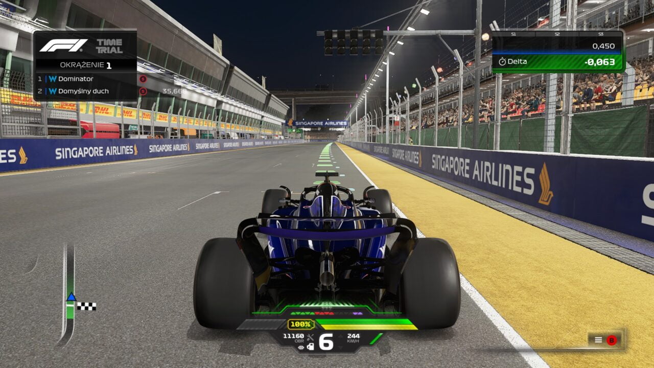 Screen z gry F1 24.