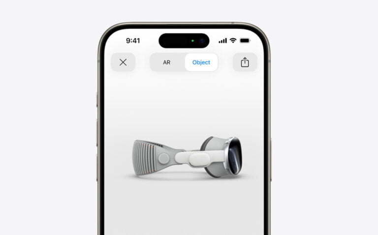 Wirtualny obraz zestawu VR na ekranie smartfona.