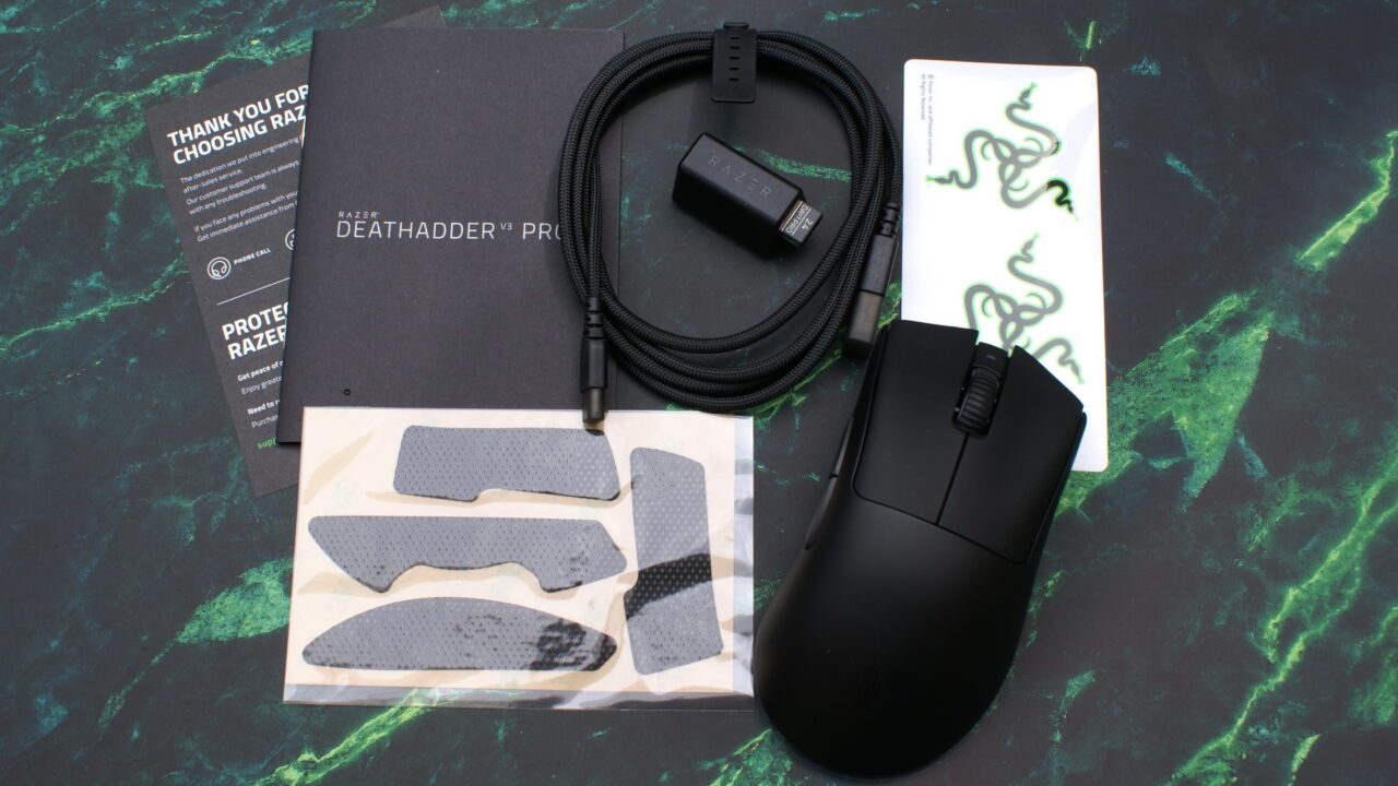 Zawartość pudełka Razer DeathAdder V3 Pro