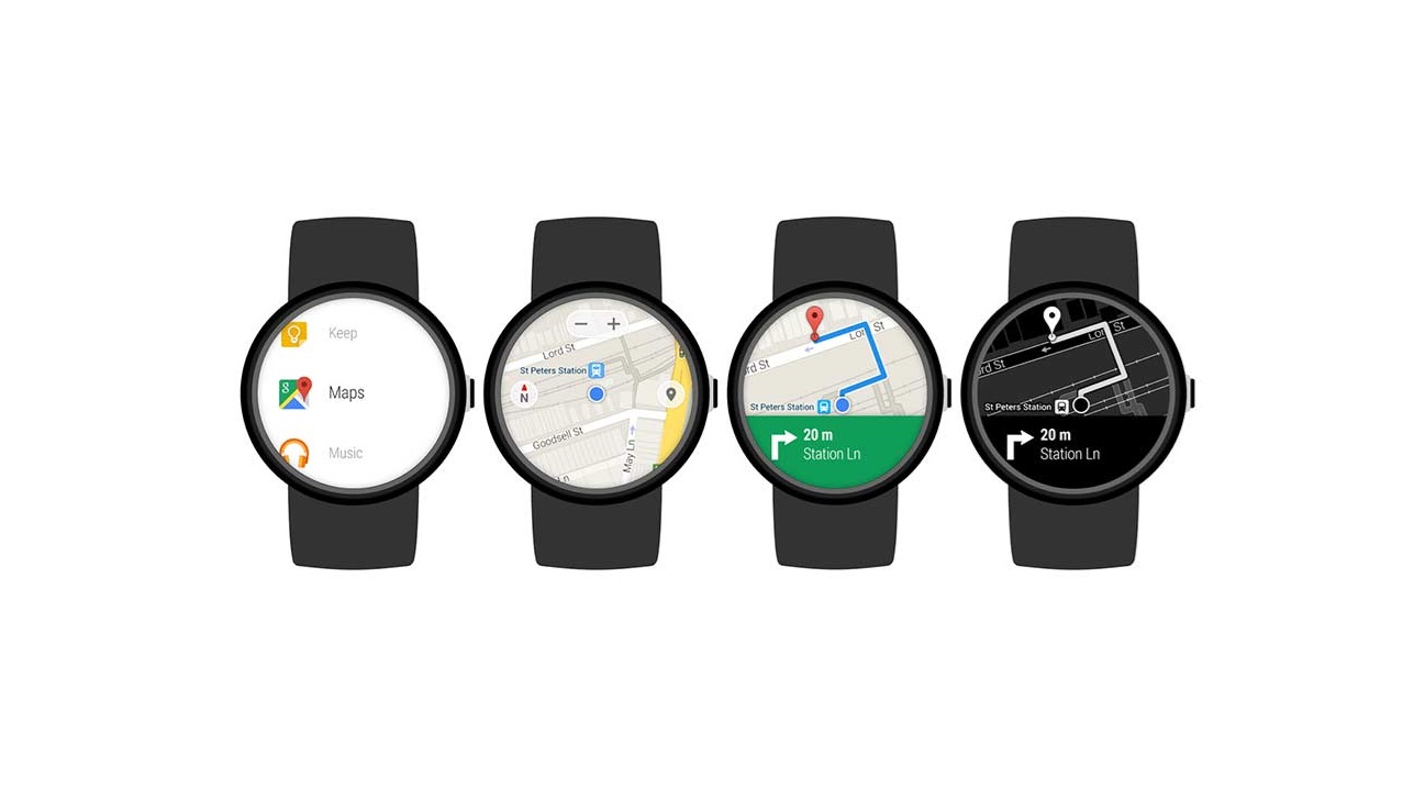 Android watch google maps best sale