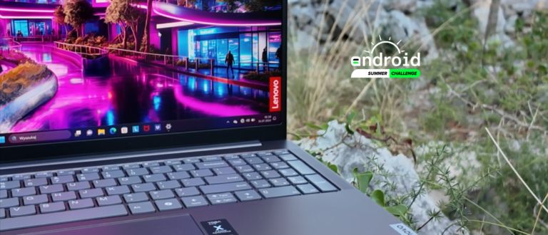 Lenovo Yoga 9i Pro wśród roślinności śródziemnomorskiej