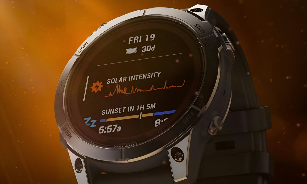 Zdjęcie promujące zegarek Garmin Fenix Solar 7