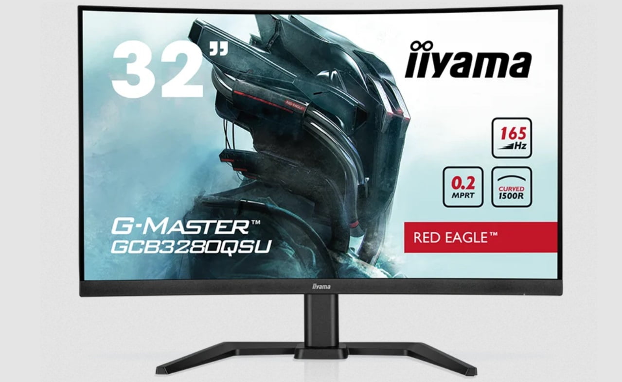 Monitor iiyama G-Master GCB3280QSU Red Eagle, 32", 165 Hz, 0.2 ms MPRT, zakrzywiony 1500R.