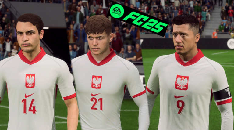 Zrzut ekranu z gry EA Sports FC 25 - Kiwior, Zalewski i Lewandowski