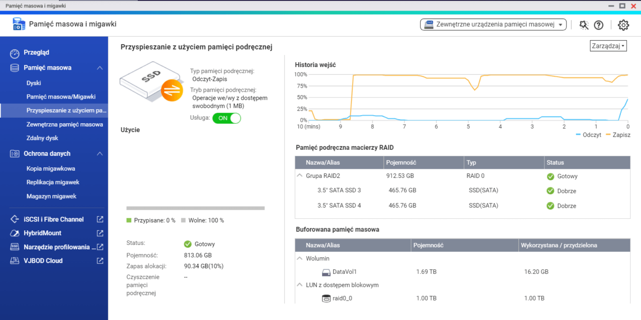 QNAP TS-432X SSD cahce